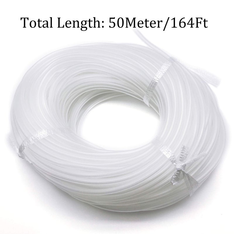 NACX 164Ft Aquarium Airline Tubing, Soft Air Pump Hose for Fish Tank, 4mm ID, 6mm OD, 50M Long Flexible Clear - Image 3
